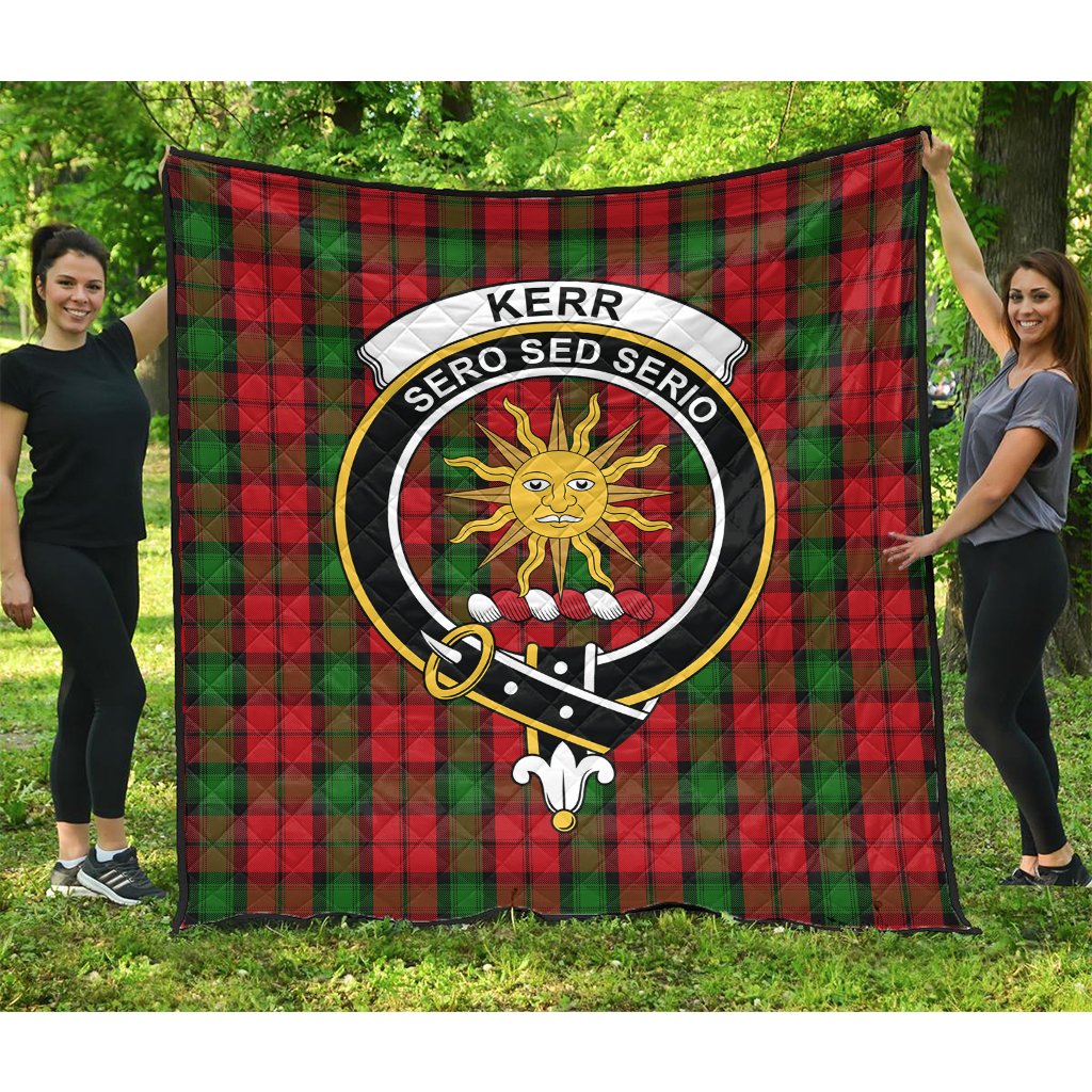 Kerr Tartan Crest Quilt