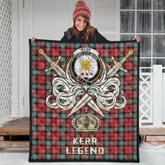 Kerr Ancient Tartan Crest Legend Gold Royal Premium Quilt