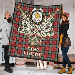 Kerr Ancient Tartan Crest Legend Gold Royal Premium Quilt