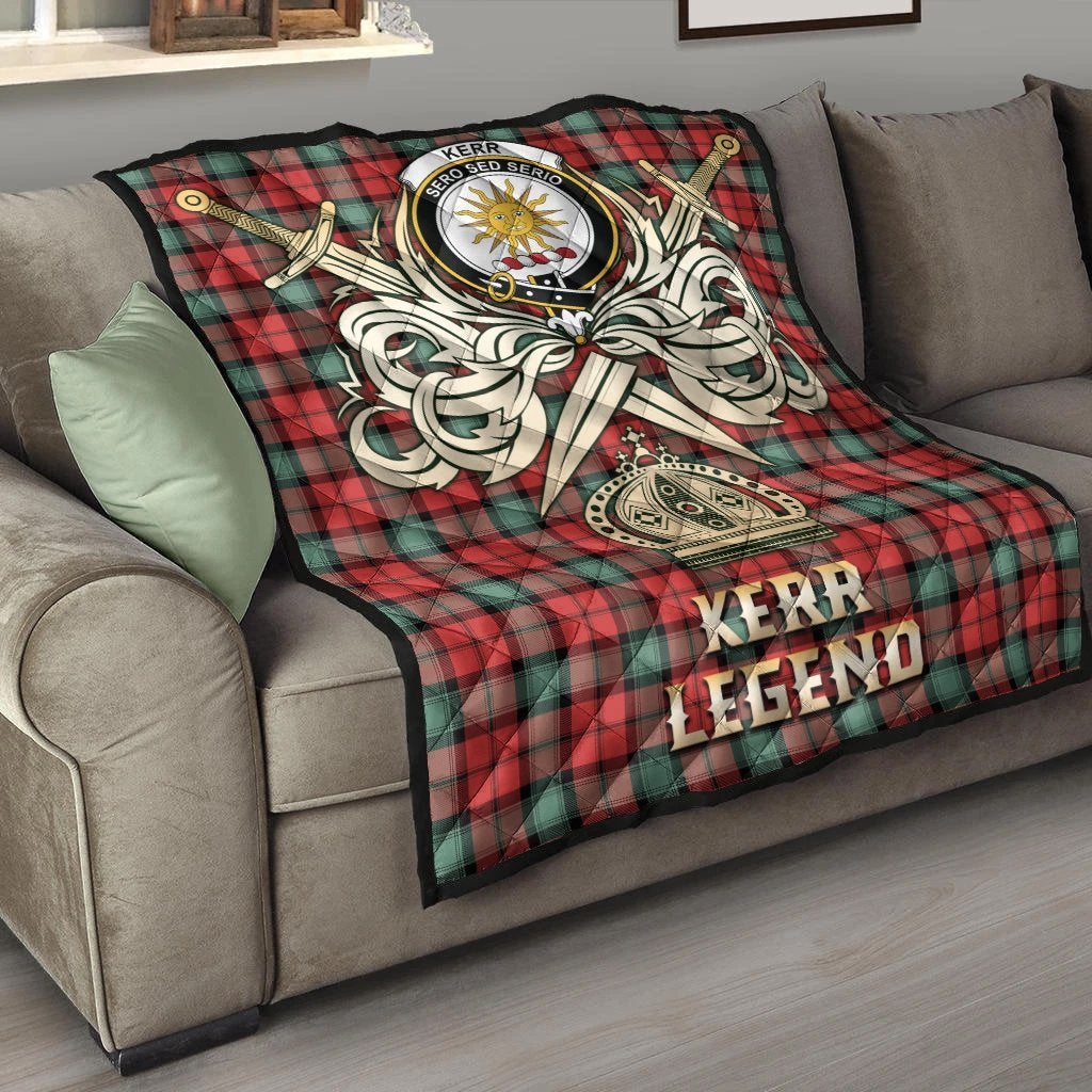 Kerr Ancient Tartan Crest Legend Gold Royal Premium Quilt