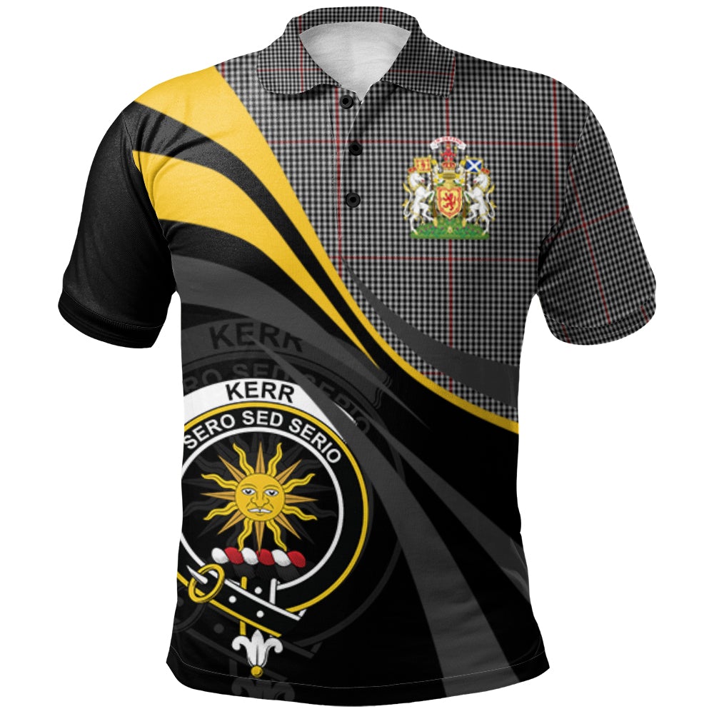Kerr Shepherd's Plaid Tartan Polo Shirt - Royal Coat Of Arms Style