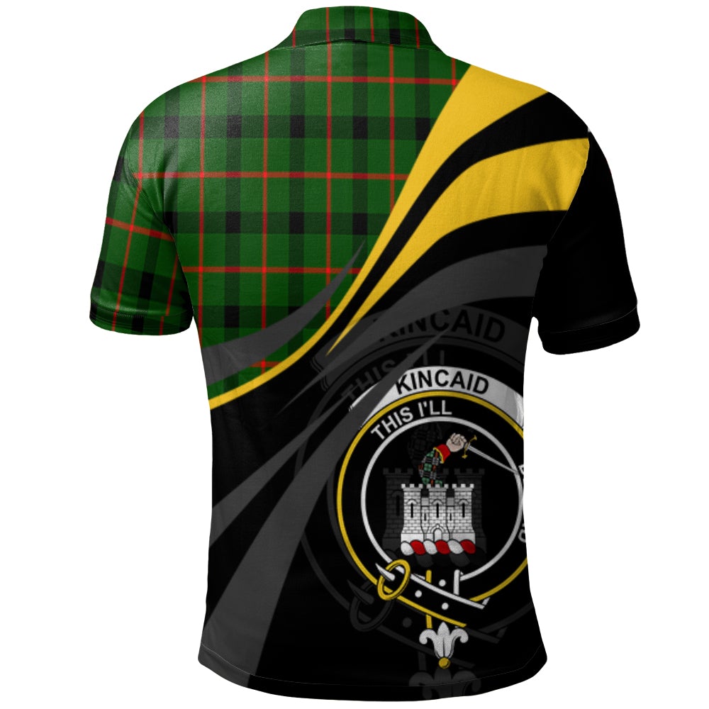 Kincaid Modern Tartan Polo Shirt - Royal Coat Of Arms Style