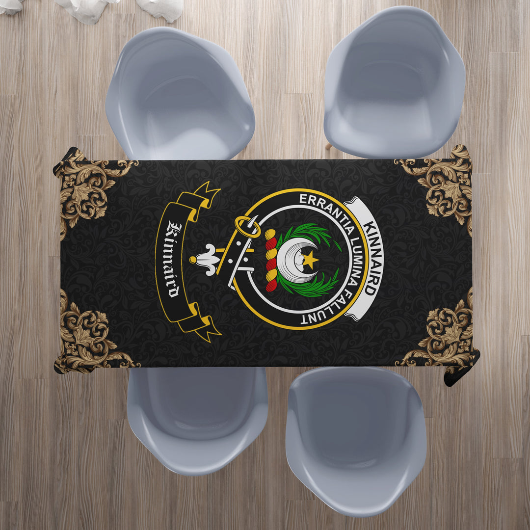 Kinnaird Crest Tablecloth - Black Style