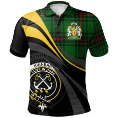Kinnear Tartan Polo Shirt - Royal Coat Of Arms Style
