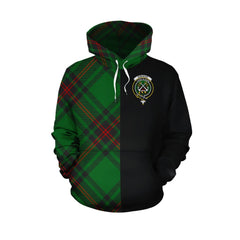 Kinnear Tartan Hoodie Half of Me - Cross Style