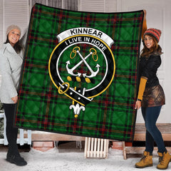 Kinnear Tartan Crest Quilt