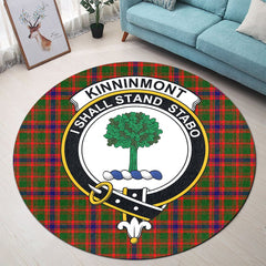 Kinninmont Tartan Crest Round Rug
