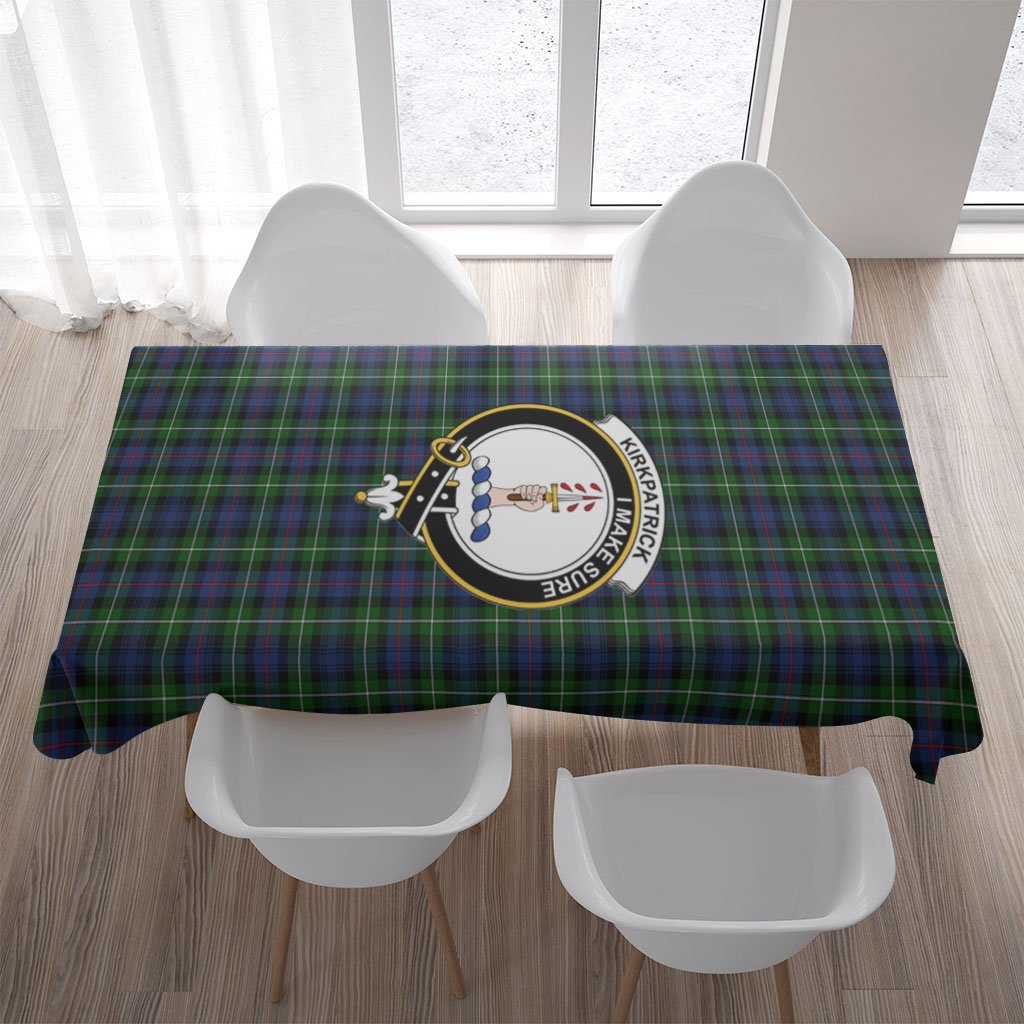 Kirkpatrick Tartan Crest Tablecloth
