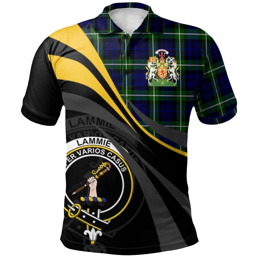 Lammie Tartan Polo Shirt - Royal Coat Of Arms Style