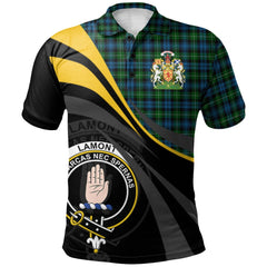 Lamont Tartan Polo Shirt - Royal Coat Of Arms Style