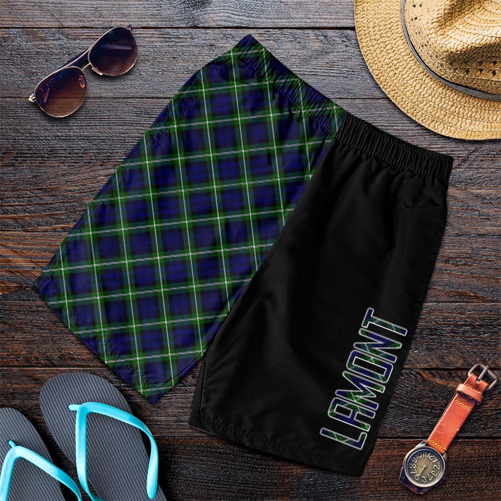 Lamont Modern Tartan Crest Men's Short - Cross Style