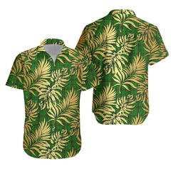 Leach Hunting Tartan Vintage Leaves Hawaiian Shirt