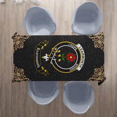 Learmonth Crest Tablecloth - Black Style