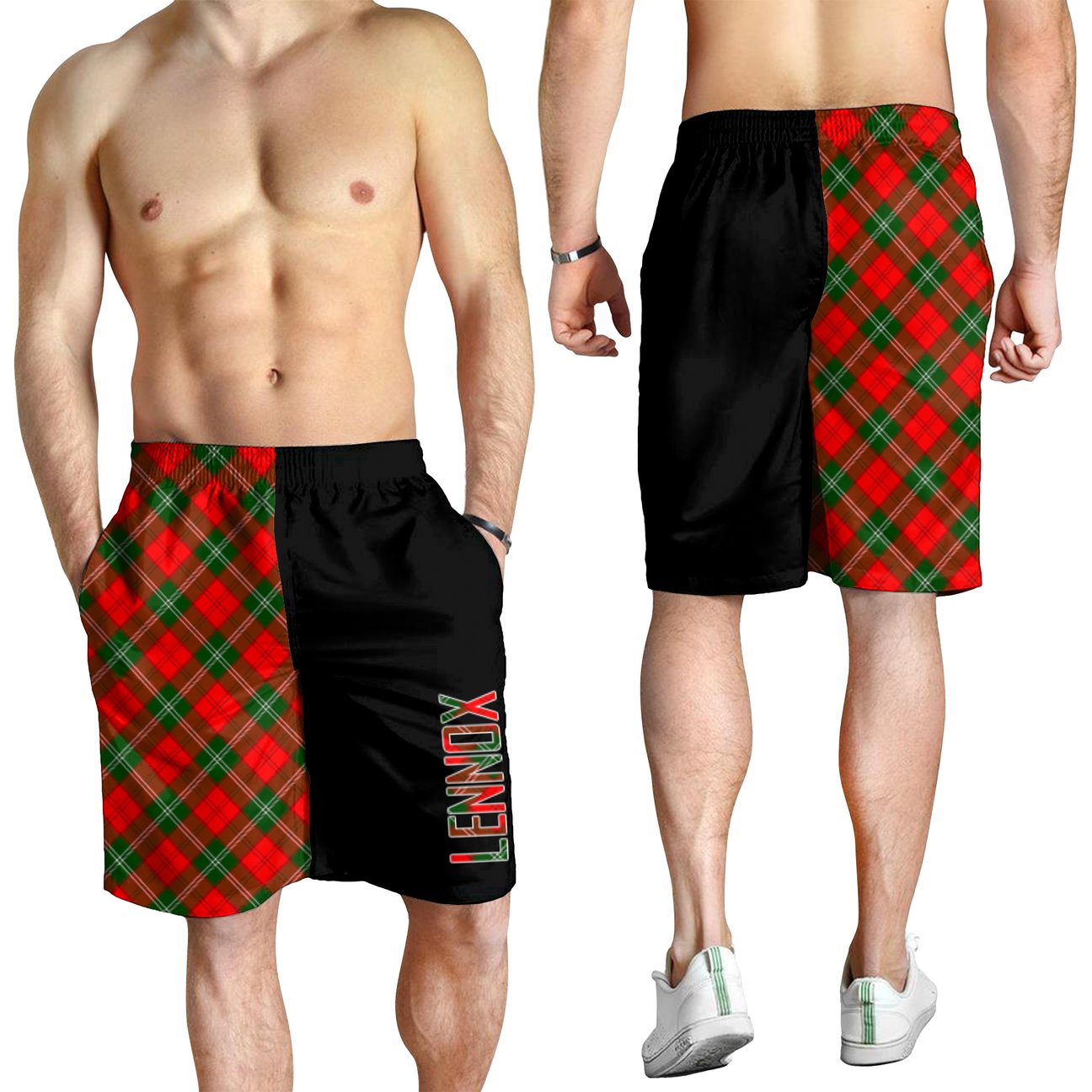 Lennox Modern Tartan Crest Men's Short - Cross Style