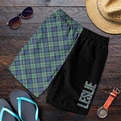 Leslie Hunting Ancient Tartan Crest Men's Short - Cross Style