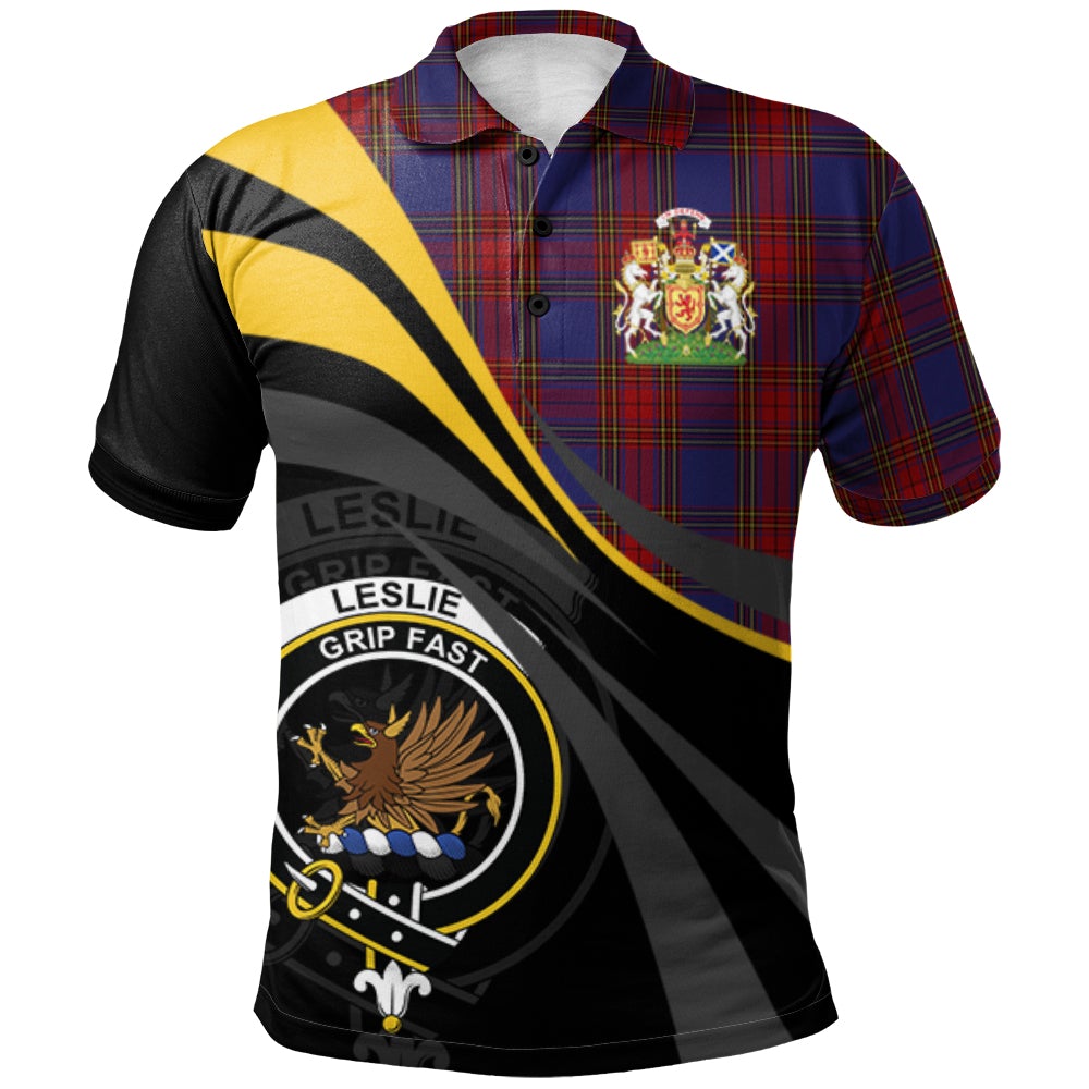 Leslie J Cant Tartan Polo Shirt - Royal Coat Of Arms Style