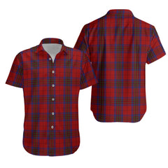 Leslie Red Tartan Hawaiian Shirt