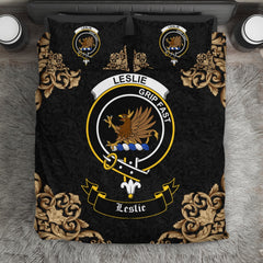 Leslie (Earl of Rothes) Crest Black Bedding Set