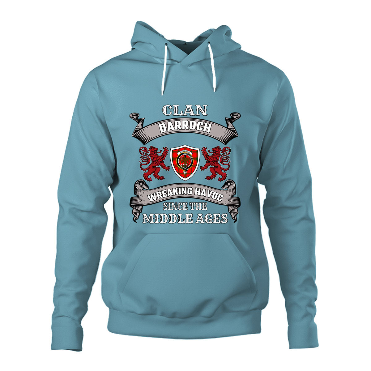 Darroch Family Tartan - 2D Unisex Hoodie