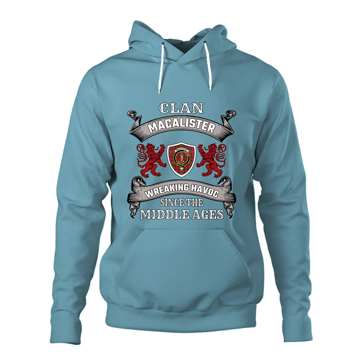 MacAlister Family Tartan - 2D Unisex Hoodie