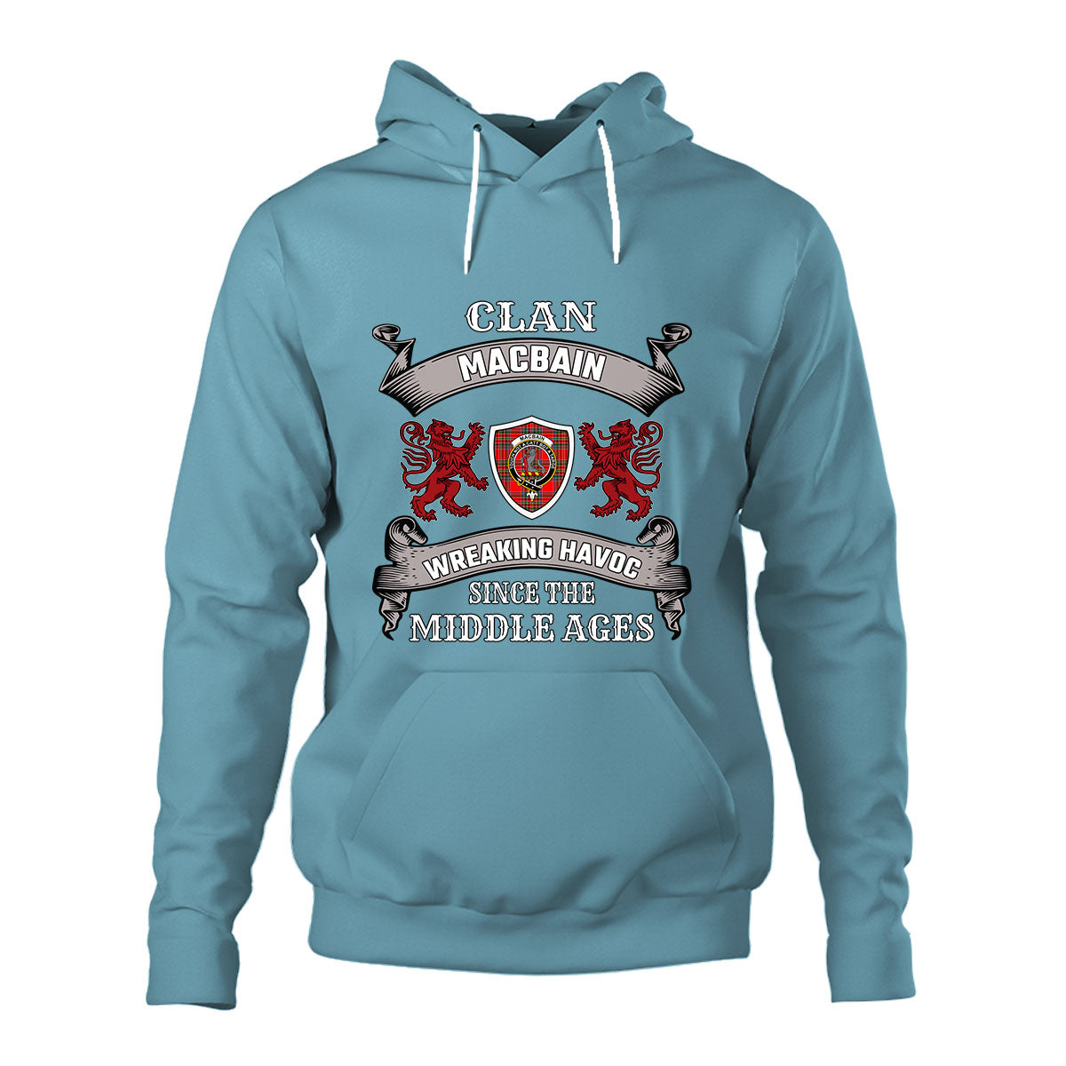 MacBain Family Tartan - 2D Unisex Hoodie