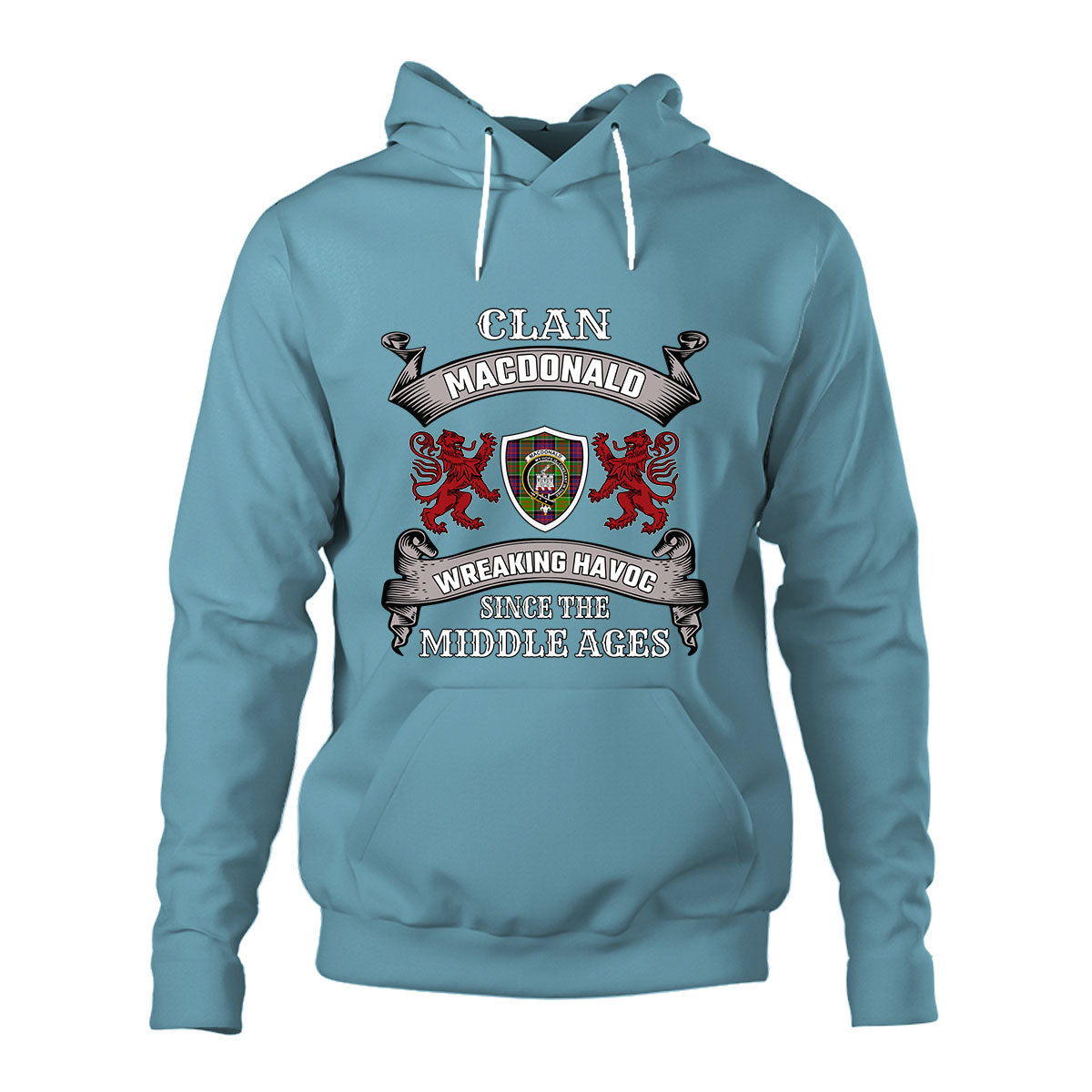 MacDonald (Clan Ranald) Family Tartan - 2D Unisex Hoodie