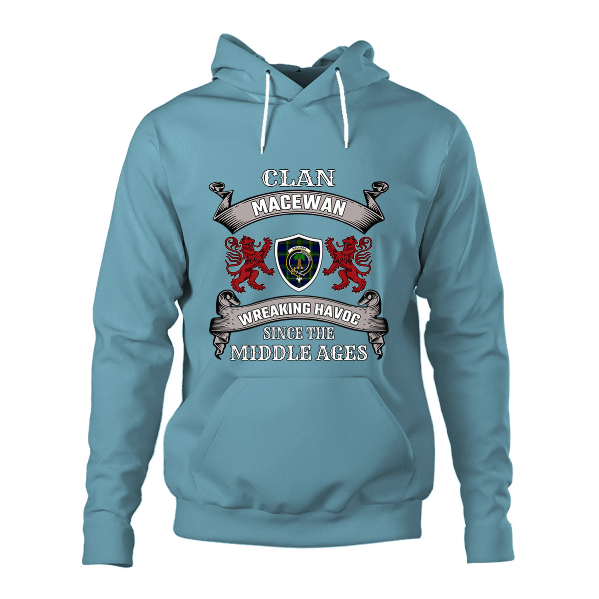 MacEwan Family Tartan - 2D Unisex Hoodie