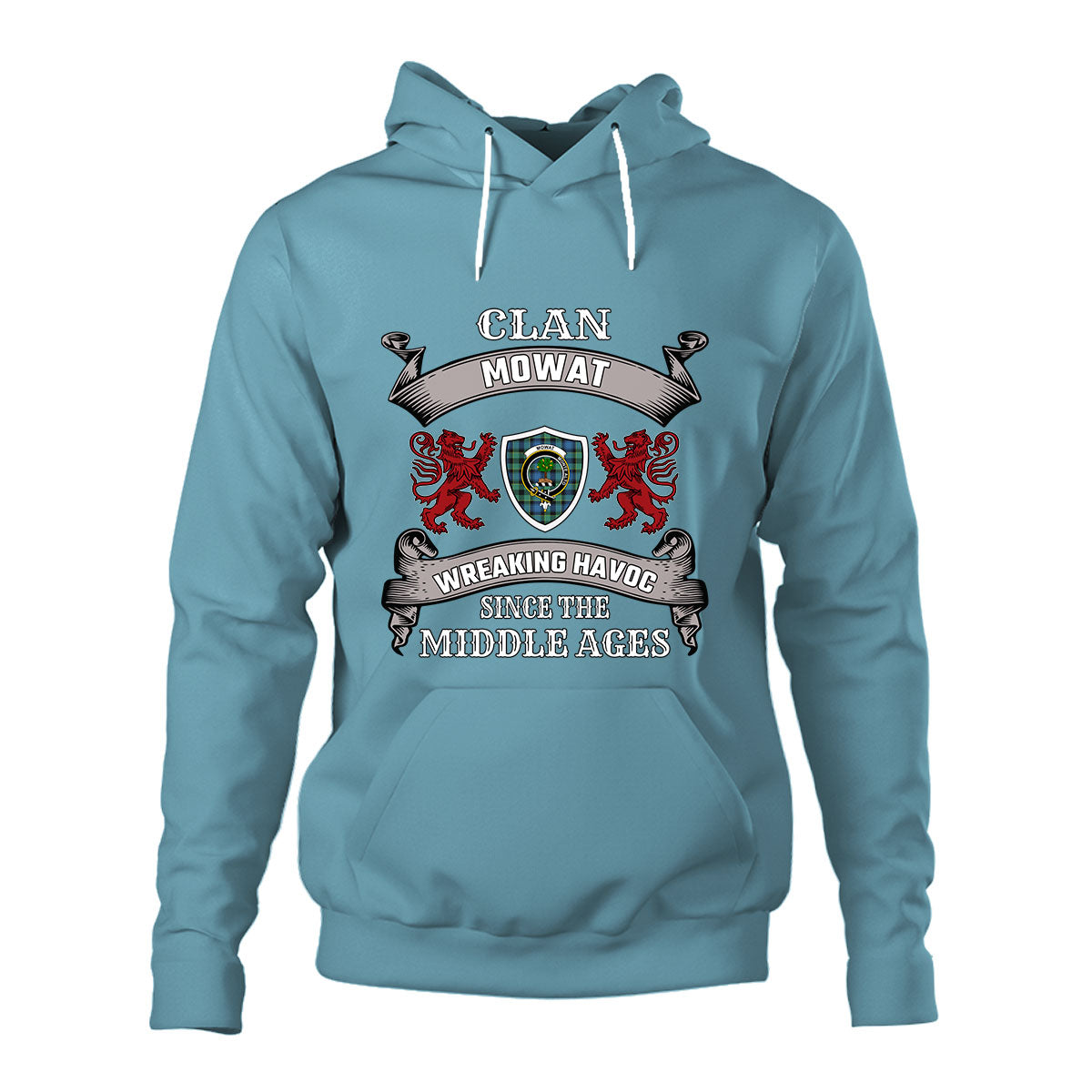 Mowat Family Tartan - 2D Unisex Hoodie