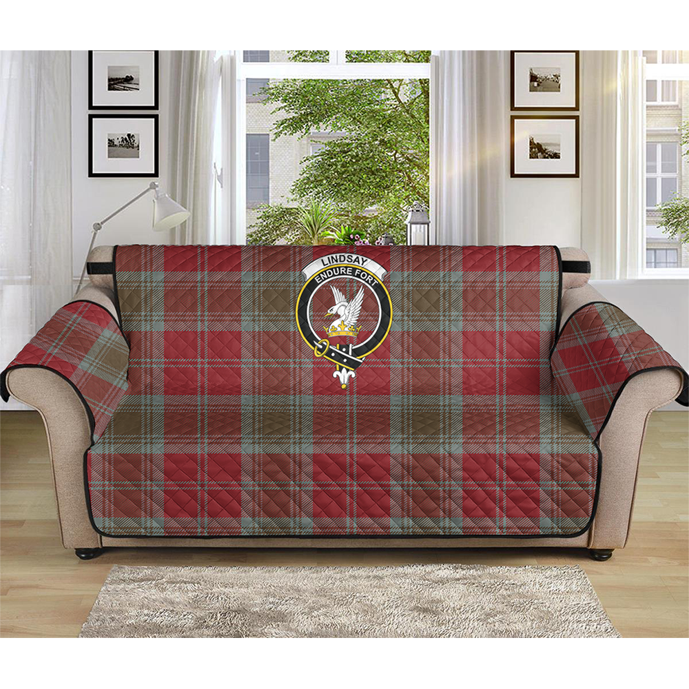 Lindsay Weathered Tartan Crest Sofa Protector