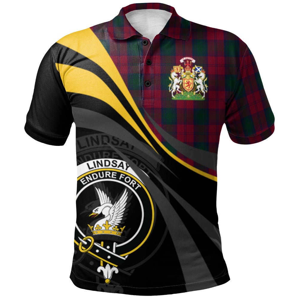 Lindsay 01 Tartan Polo Shirt - Royal Coat Of Arms Style