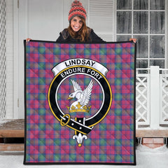 Lindsay Ancient Tartan Crest Quilt