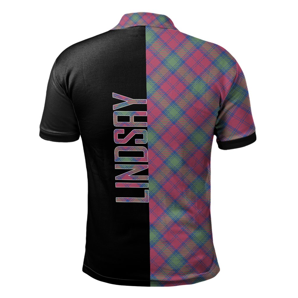 Lindsay Ancient Tartan Polo Shirt Half of Me - Cross Style