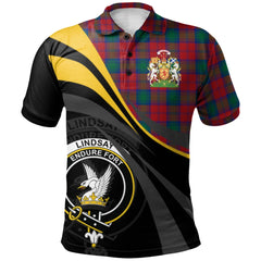 Lindsay Modern Tartan Polo Shirt - Royal Coat Of Arms Style