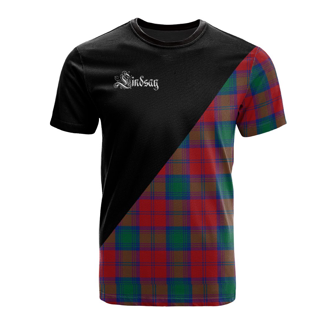 Lindsay Modern Tartan - Military T-Shirt