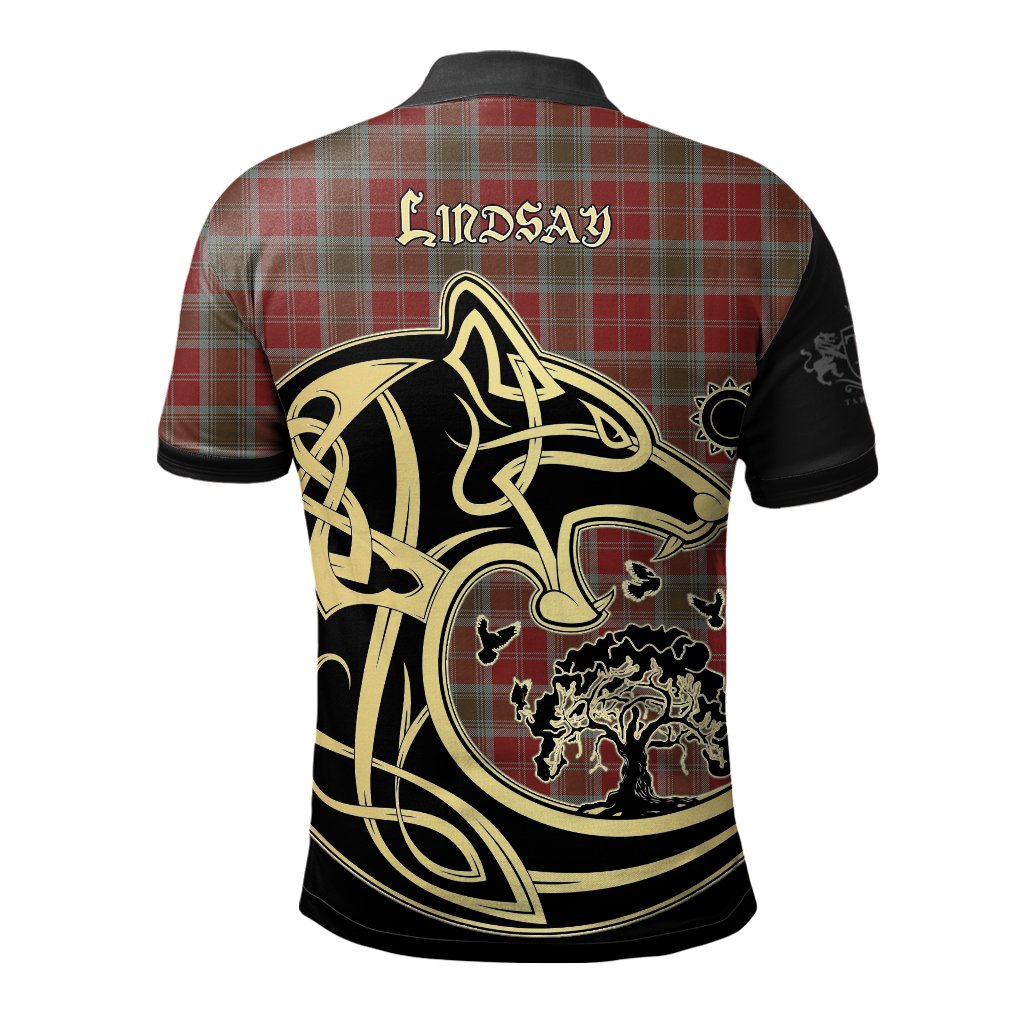 Lindsay Weathered Tartan Polo Shirt Viking Wolf