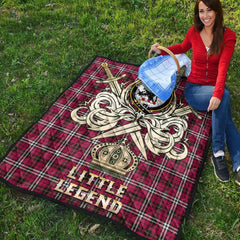 Little Tartan Crest Legend Gold Royal Premium Quilt