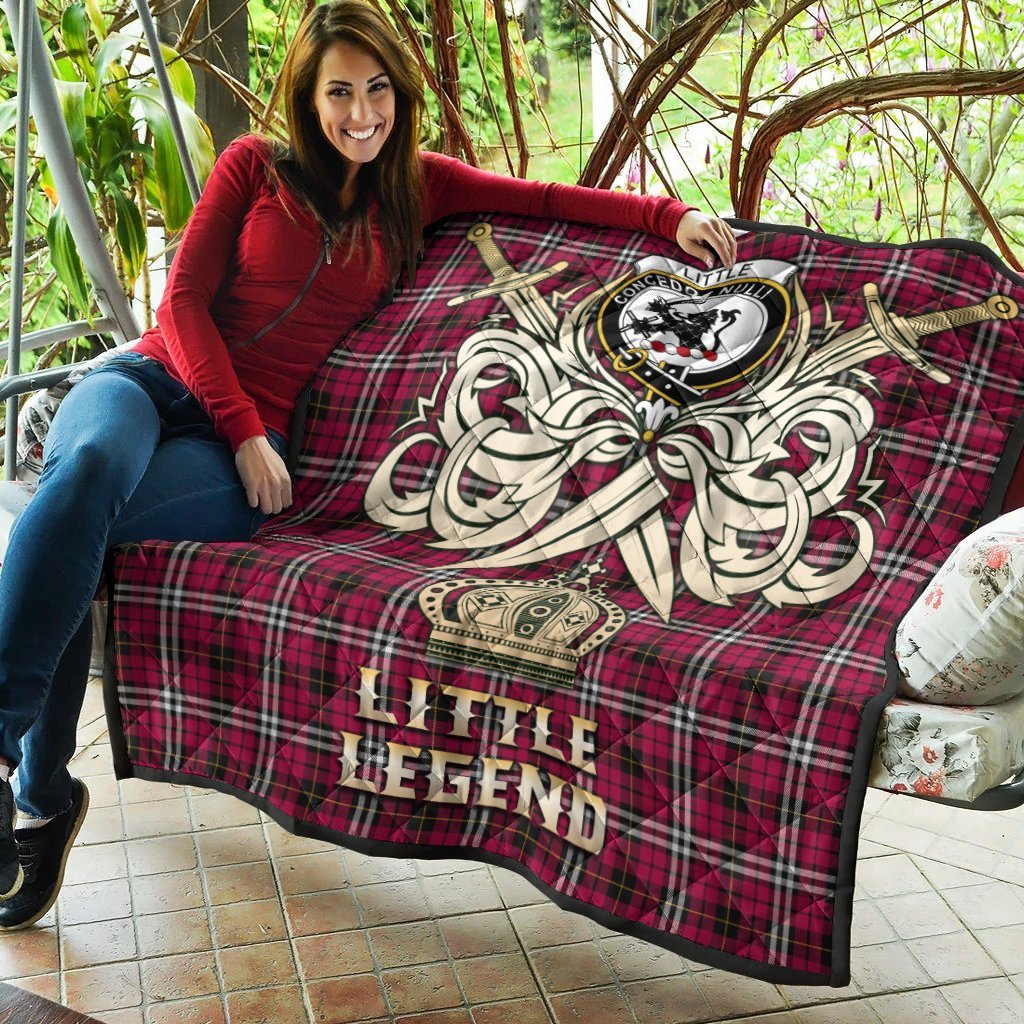 Little Tartan Crest Legend Gold Royal Premium Quilt