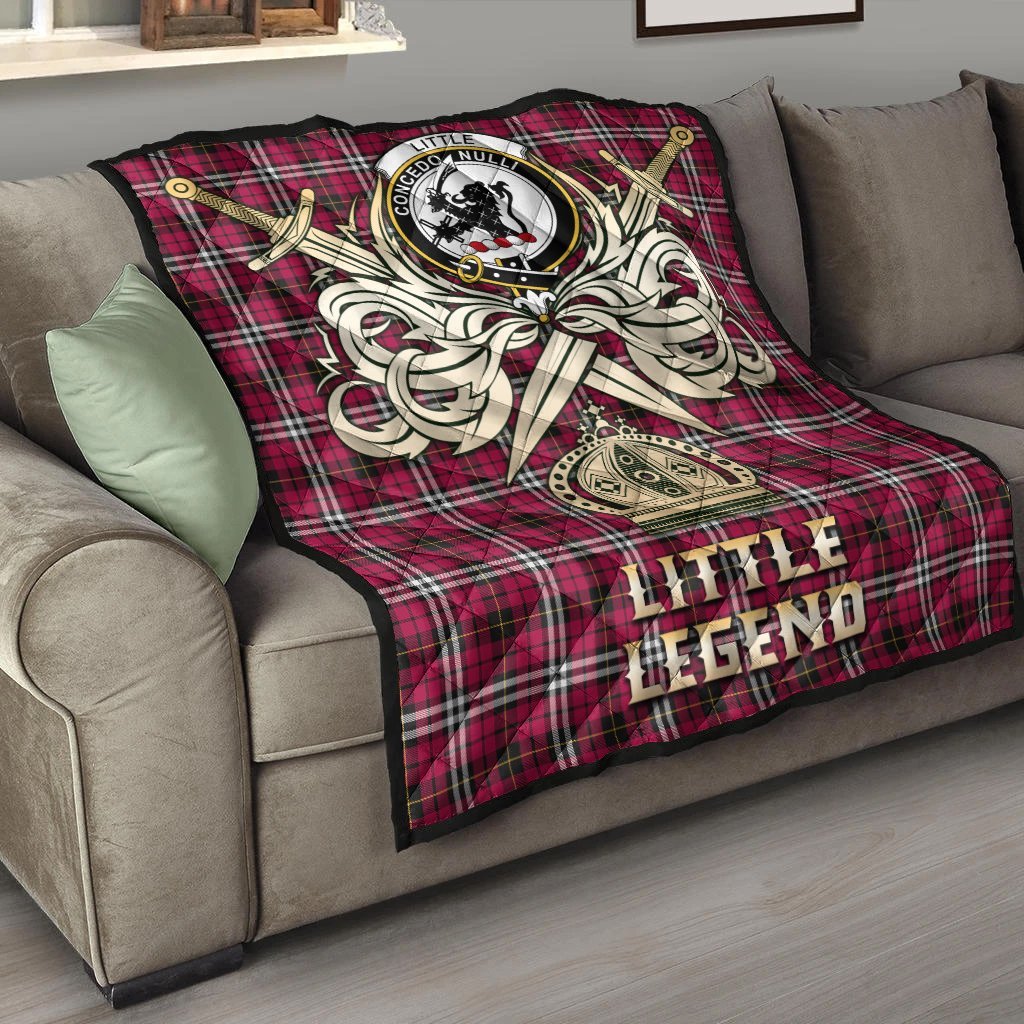 Little Tartan Crest Legend Gold Royal Premium Quilt