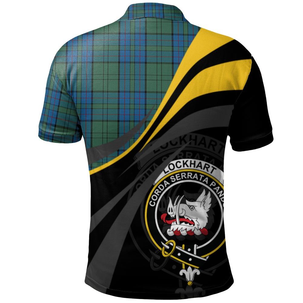 Lockhart Tartan Polo Shirt - Royal Coat Of Arms Style