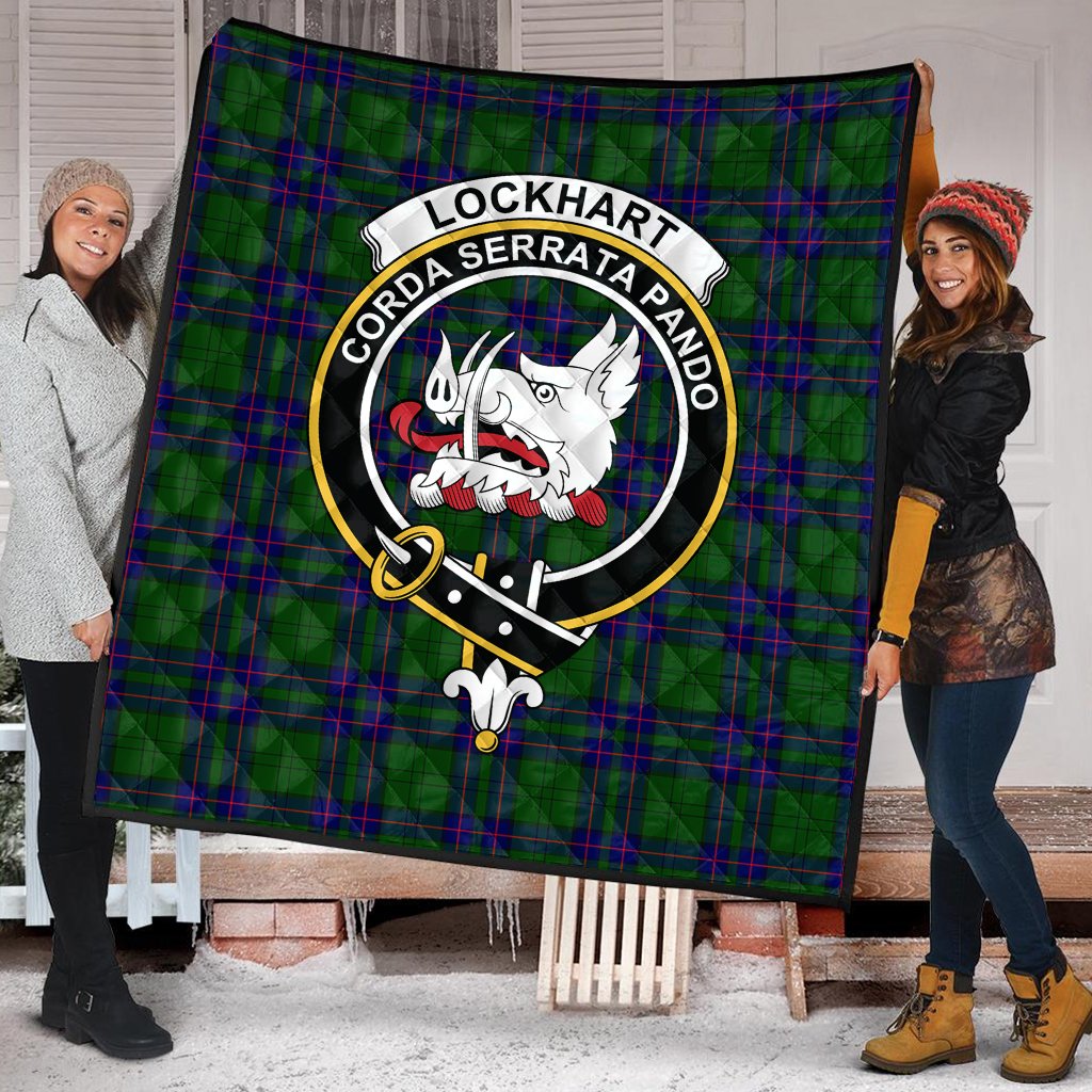 Lockhart Modern Tartan Crest Quilt