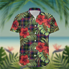 Logan Tartan Hawaiian Shirt Hibiscus, Coconut, Parrot, Pineapple - Tropical Garden Shirt