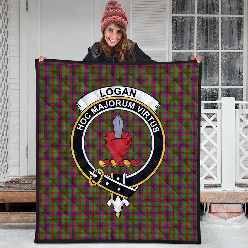 Logan Light Tartan Crest Quilt