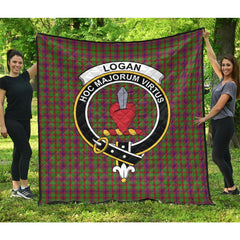 Logan Light Tartan Crest Quilt