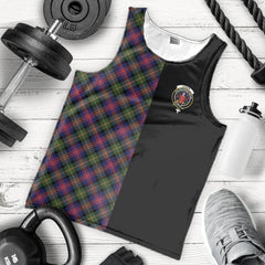 Logan Modern Tartan Crest Men's Tank Top - Cross Style