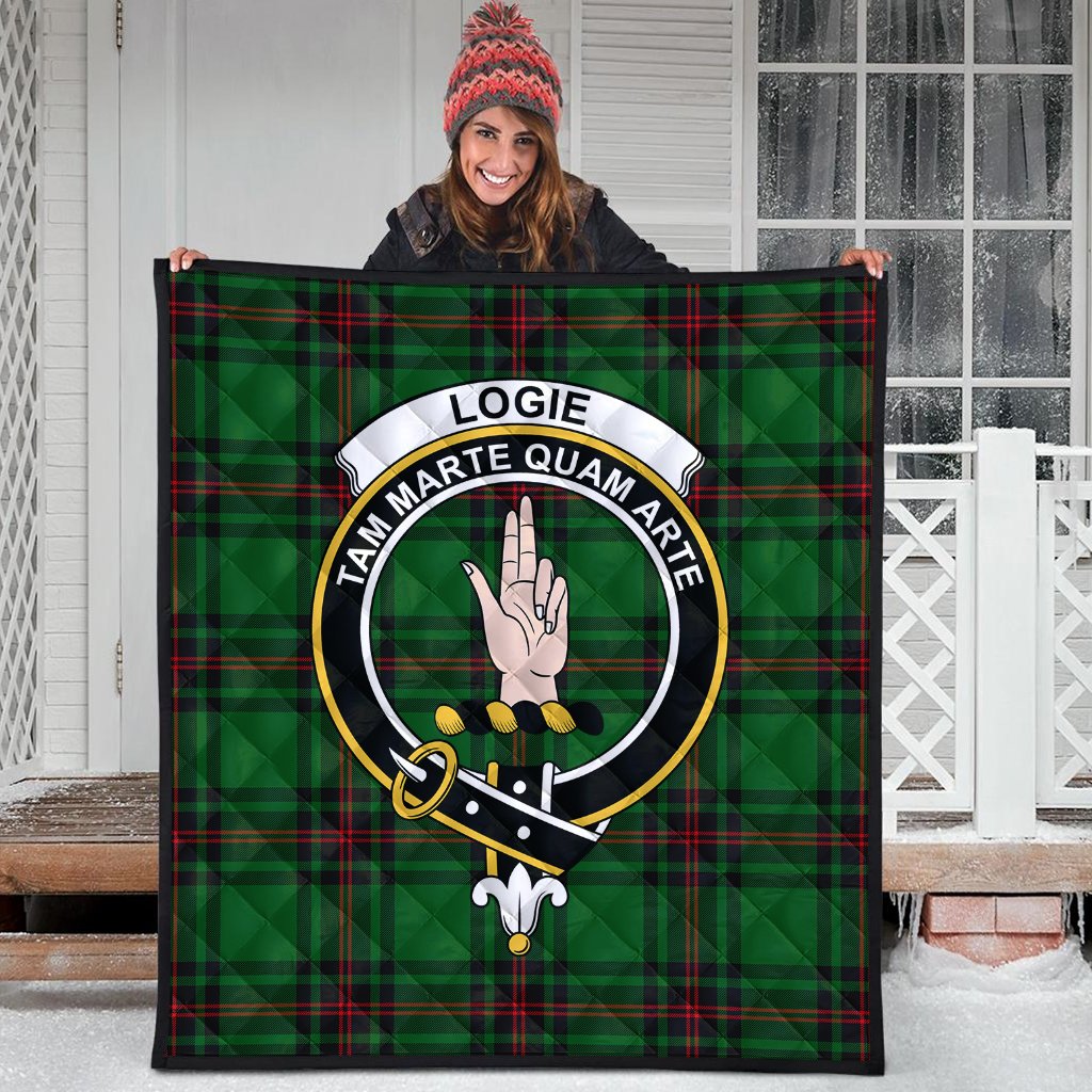 Logie Tartan Crest Quilt