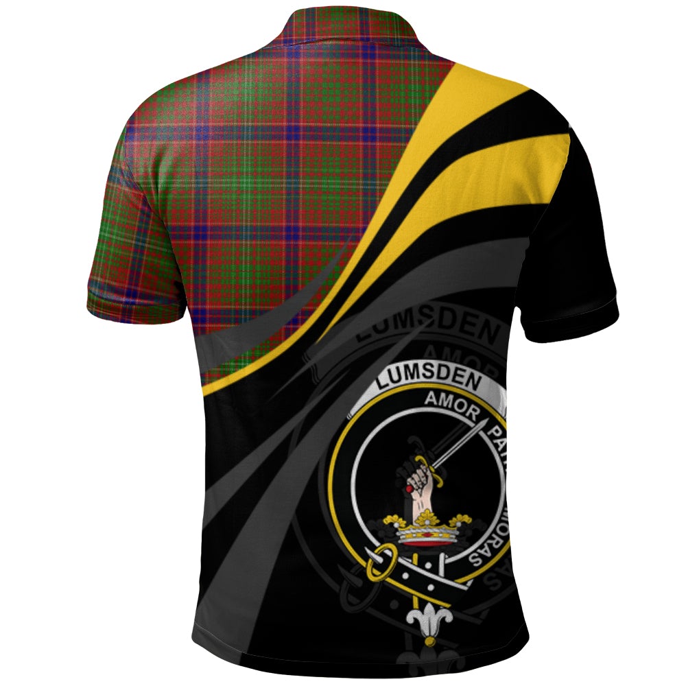 Lumsden Tartan Polo Shirt - Royal Coat Of Arms Style