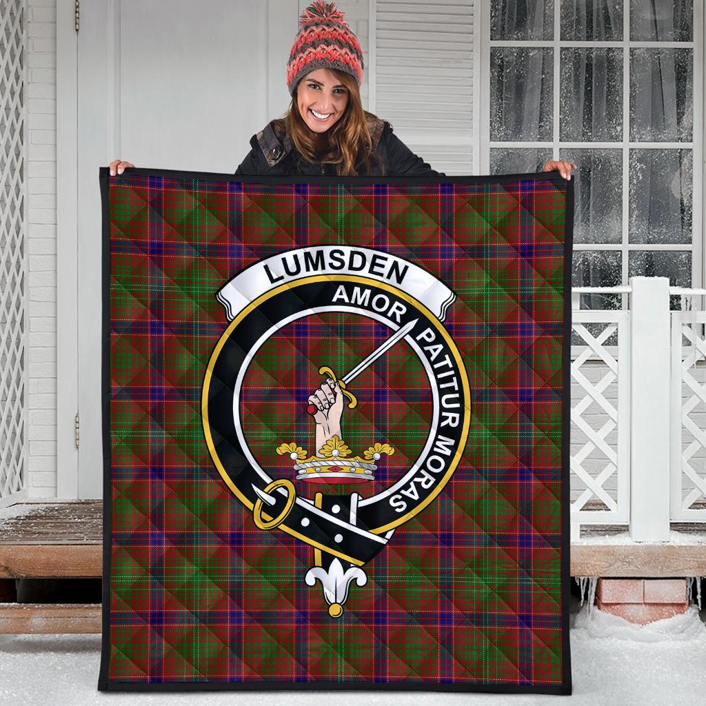 Lumsden Tartan Crest Quilt