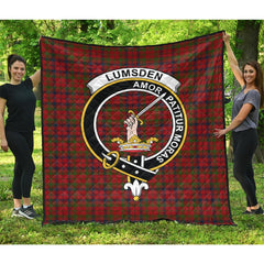 Lumsden Boghead Tartan Crest Quilt