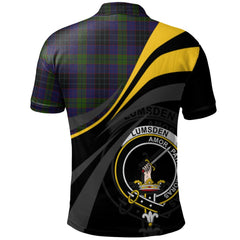 Lumsden Hunting Tartan Polo Shirt - Royal Coat Of Arms Style