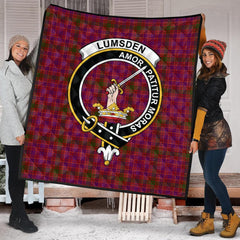 Lumsden of Clova Tartan Crest Quilt